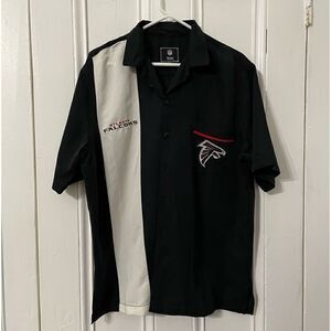 NFL Team Apparel Atlanta Falcons full button down collar shirt